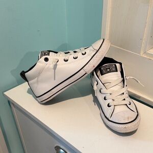 Converse Kids White and Black High-Top Sneakers